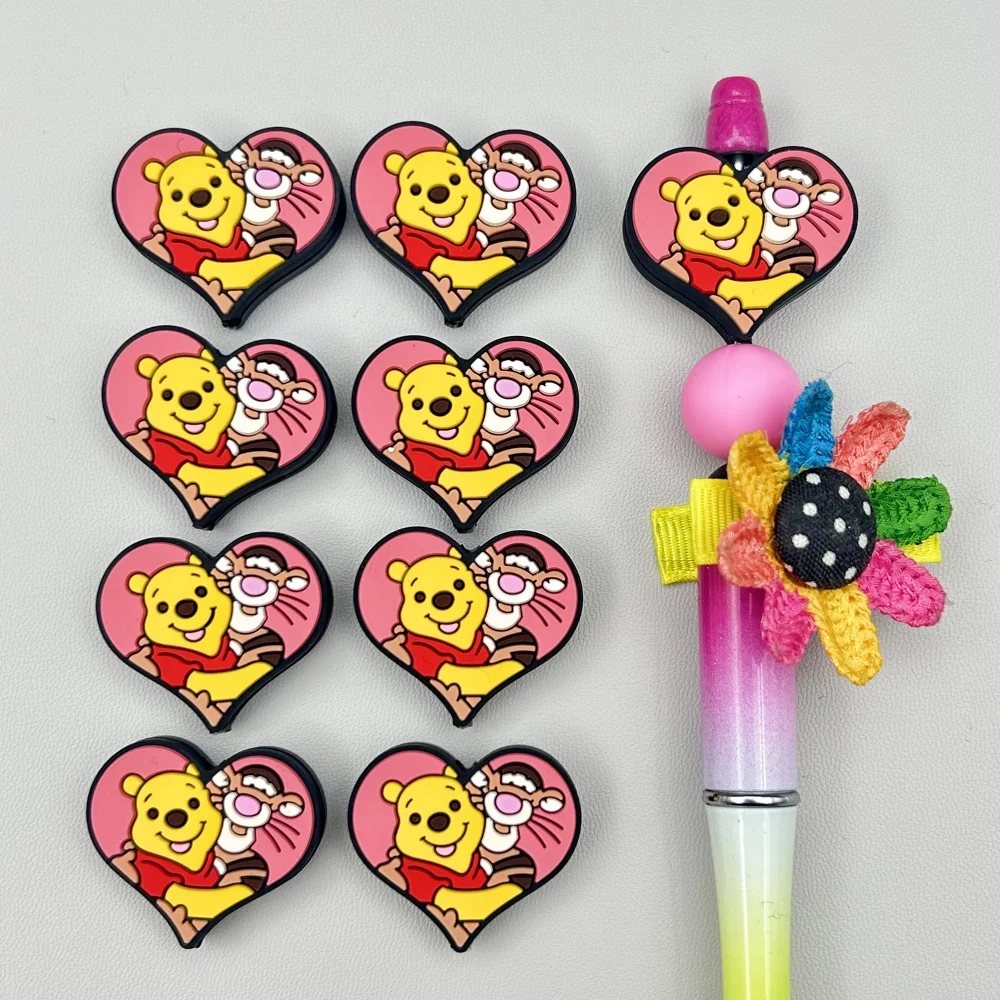 Baby Food Grade - 10PC DIY Popular Cartoons Silicone Beads