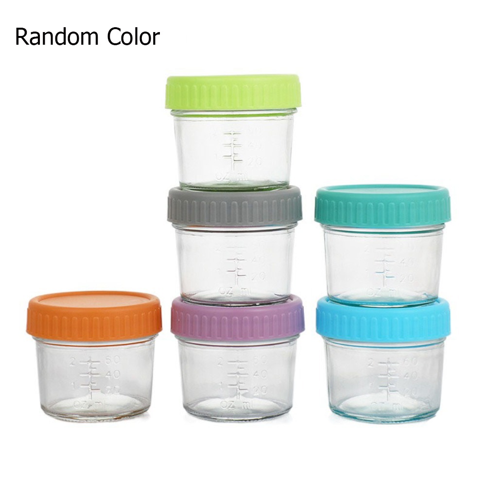 Baby Food Jars With Lids - 6pcs Mason Jar Glass Baby Food