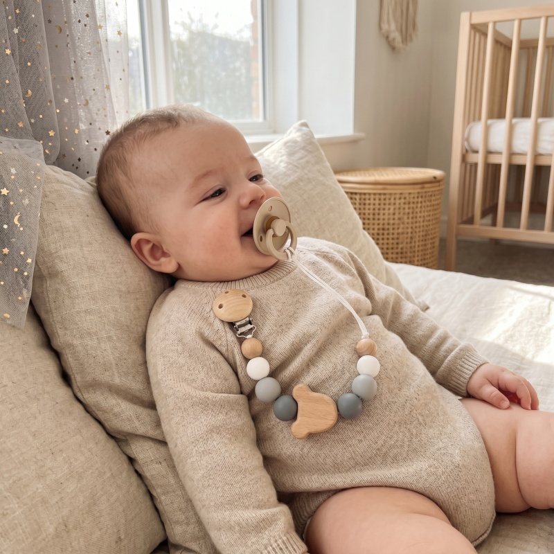Baby Food Grade - Mittsboy Personalized Pacifier Clip Custom Name