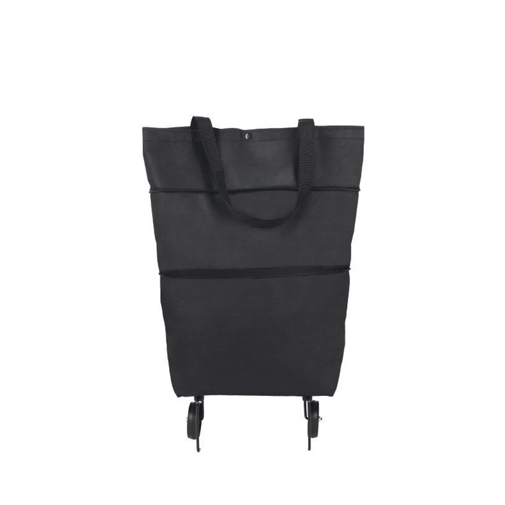 Food Pouch Reusable - Folding Shopping Pull Cart Trolley Bag
