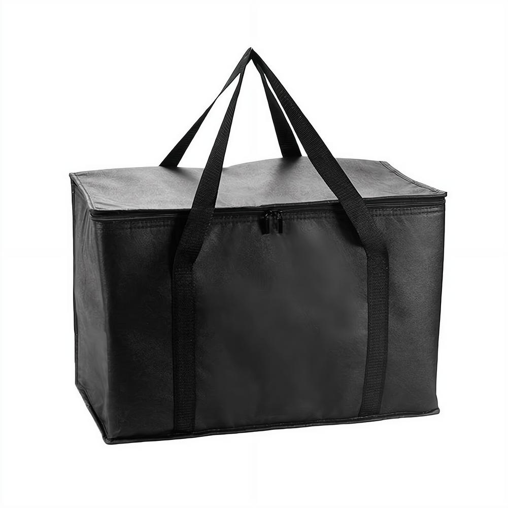 Food Pouch Reusable - Insulated Food Delivery Tote Bag, Large