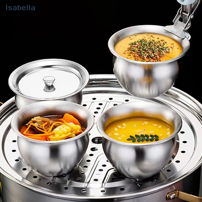 Baby Food Steamer - ★★Stainless Steel Steamer Egg Bowl ,