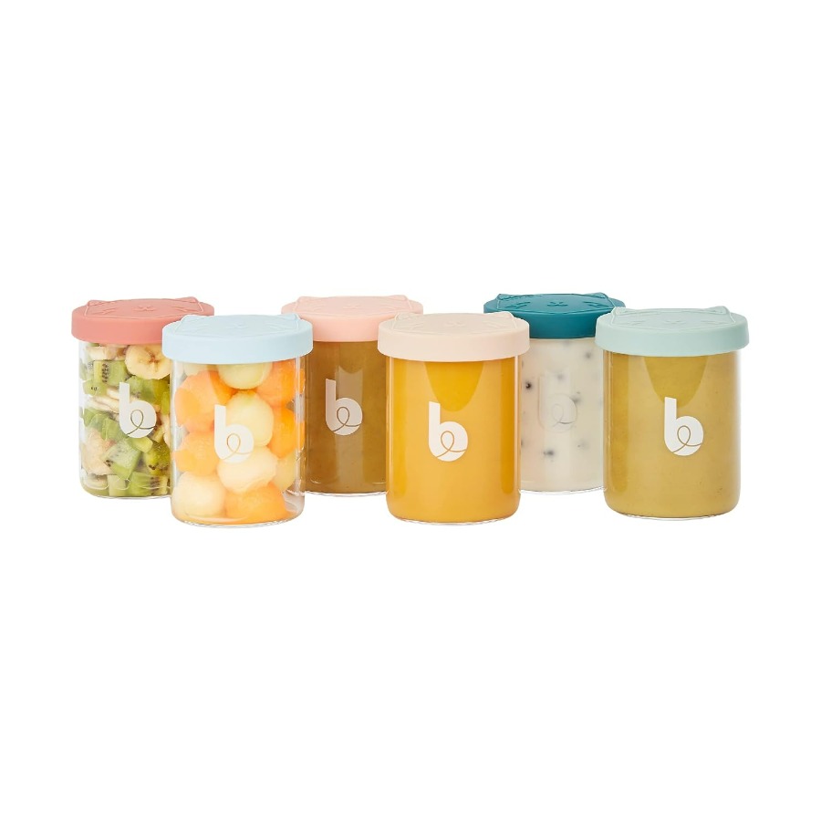 Baby Food Jars With Lids - Baby Glass Food Jars Set of