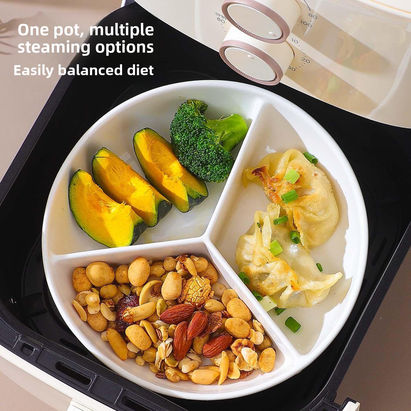 Baby Auxiliary Food Three-Part - Baby Food Steamer review and price