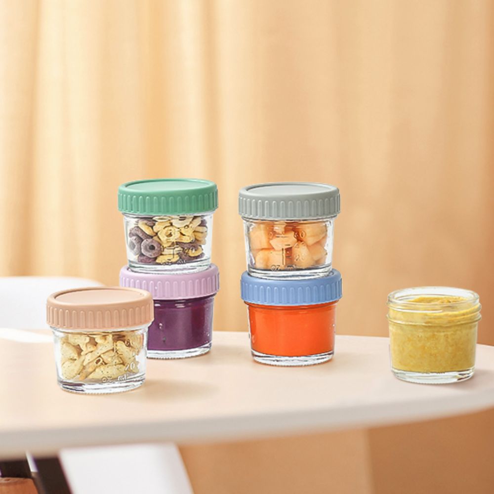 6pcs Mason Jar Glass Baby Food - Baby Food Jars With Lids review and price