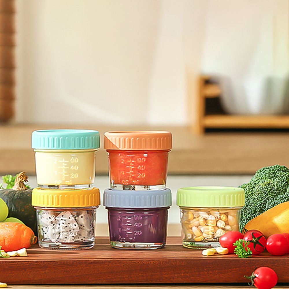 6pcs Mason Jar Glass Baby Food - Baby Food Jars With Lids review and price