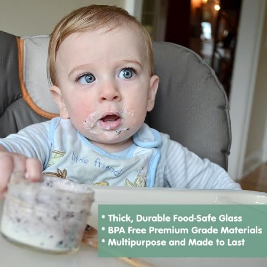 Sage Spoonfuls -12 Pack 4 oz B - Baby Food Jars With Lids review and price