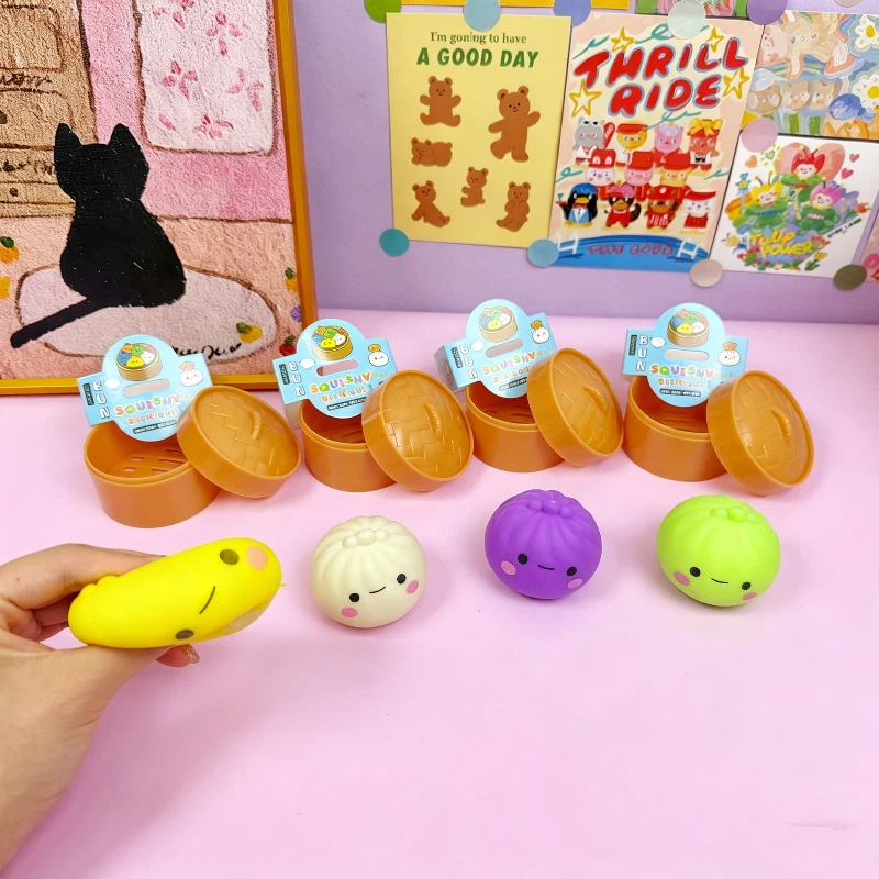 Multicolor Smiley Bun Squishy  - Baby Food Steamer review and price