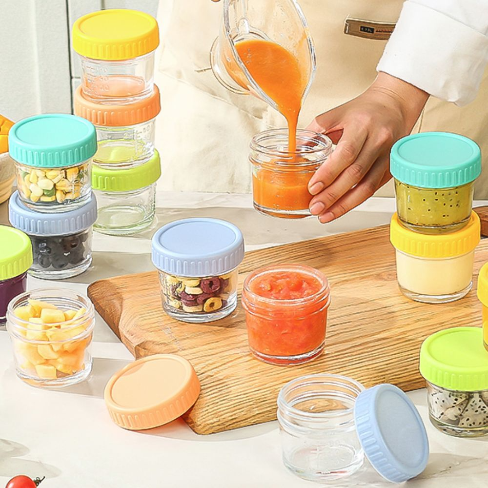 6pcs Mason Jar Glass Baby Food - Baby Food Jars With Lids review and price
