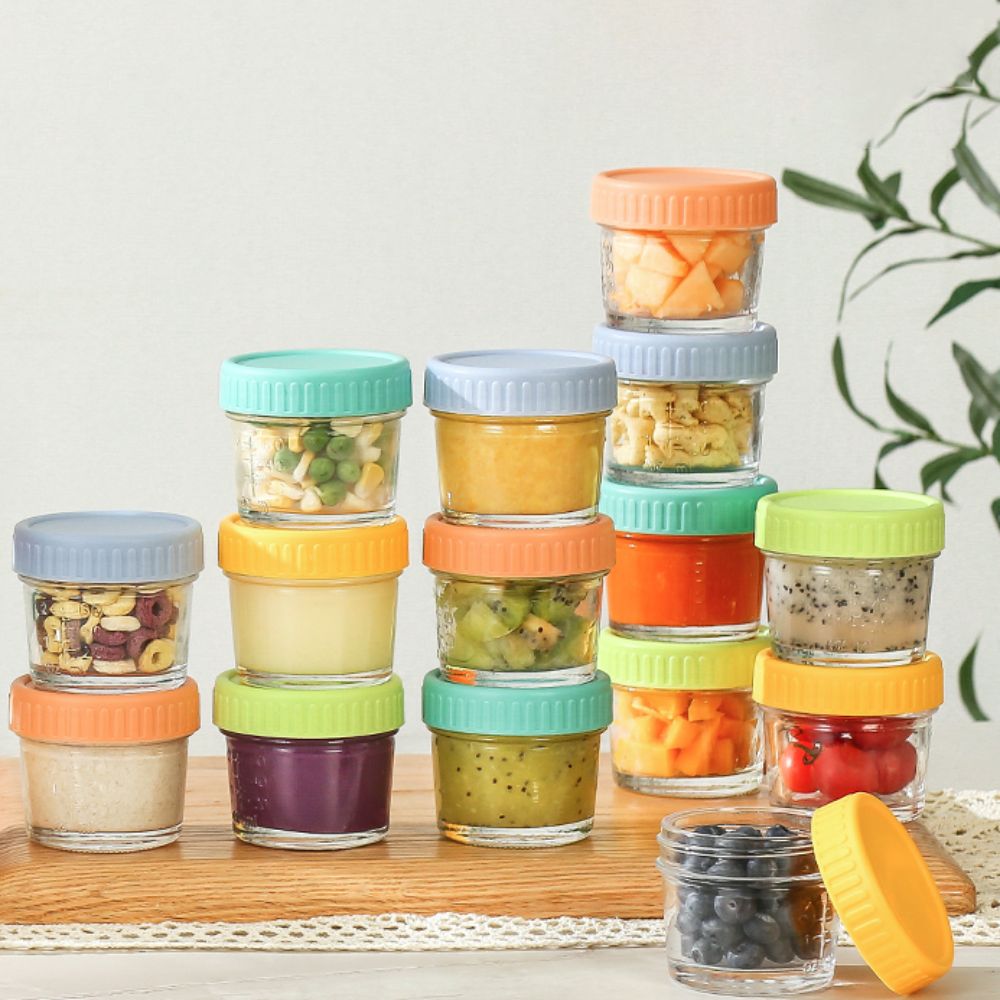 6pcs Mason Jar Glass Baby Food - Baby Food Jars With Lids review and price