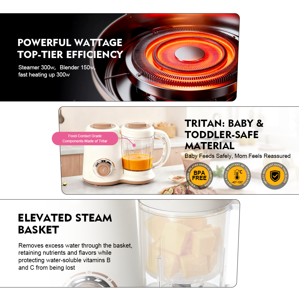 Multifunctional baby blender f - Baby Food Steamer review and price