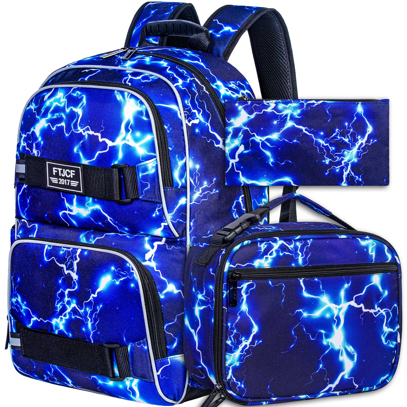 3PCS Lightning boys Backpack,  - Food Box Baby review and price