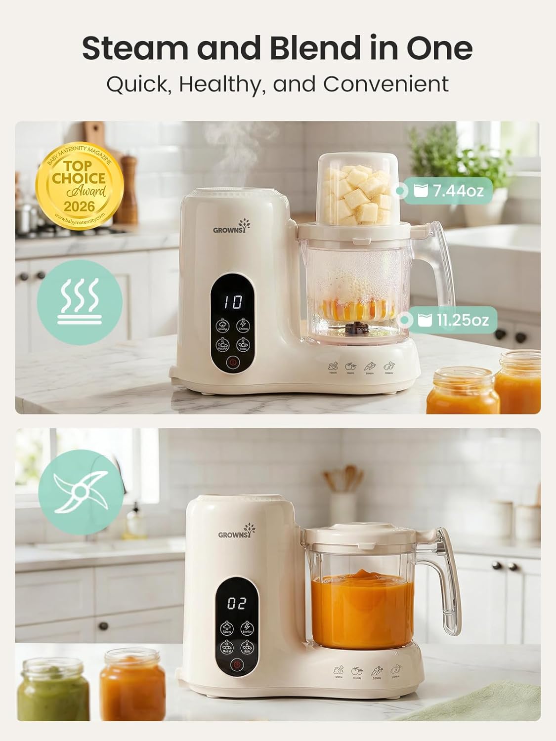 Baby Food Maker with Dual-Laye - Baby Food Steamer review and price