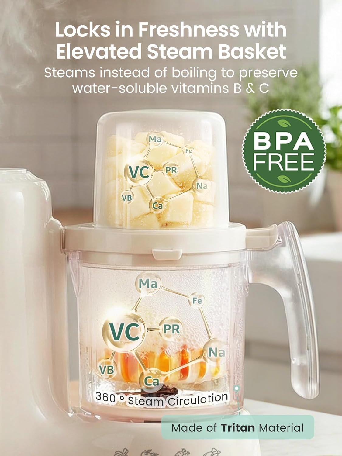 Baby Food Maker with Dual-Laye - Baby Food Steamer review and price